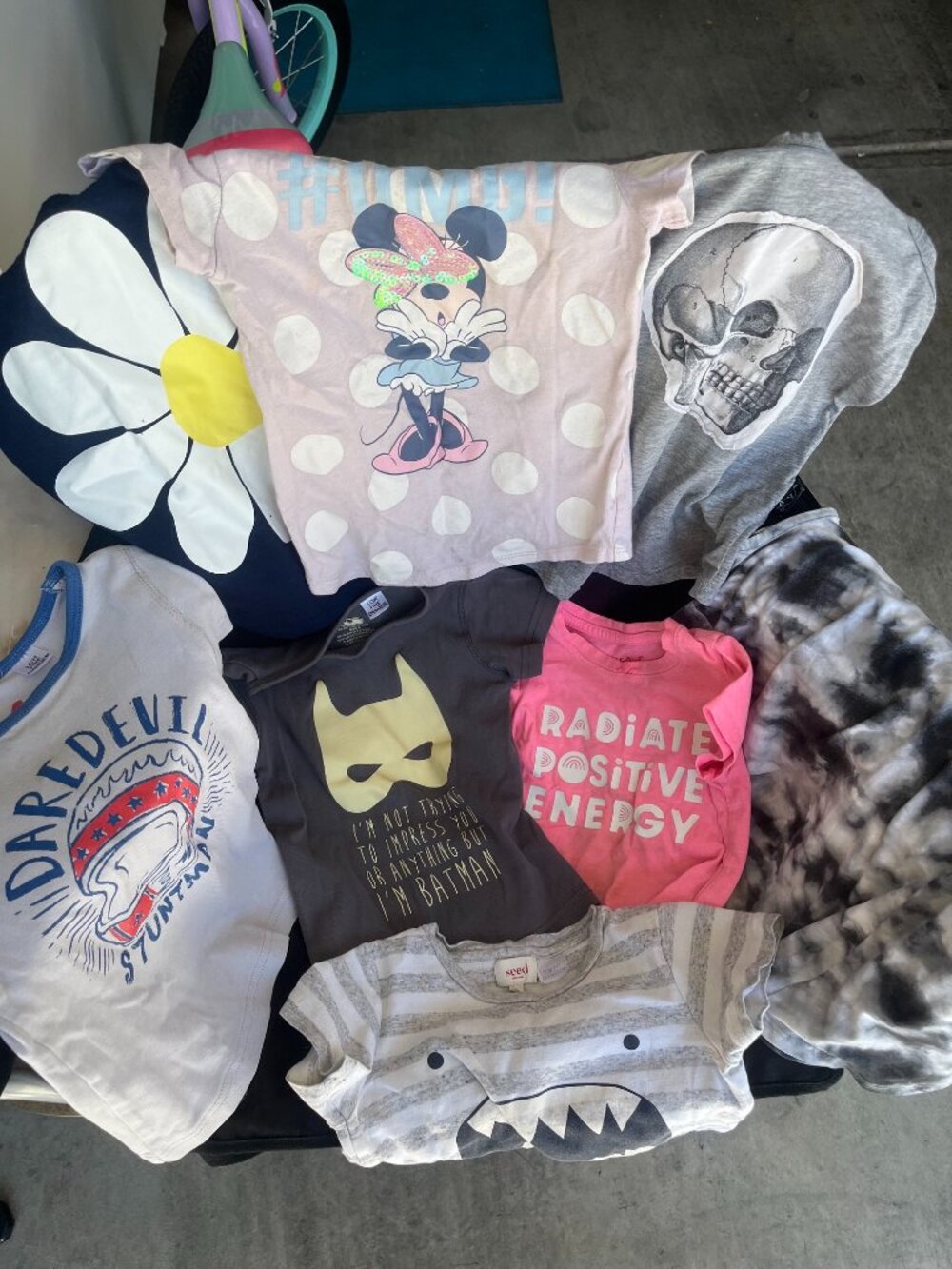 Toddler Kids T-shirt / Tops 7 Pack Various Brands (Sizes 4 - 5)
